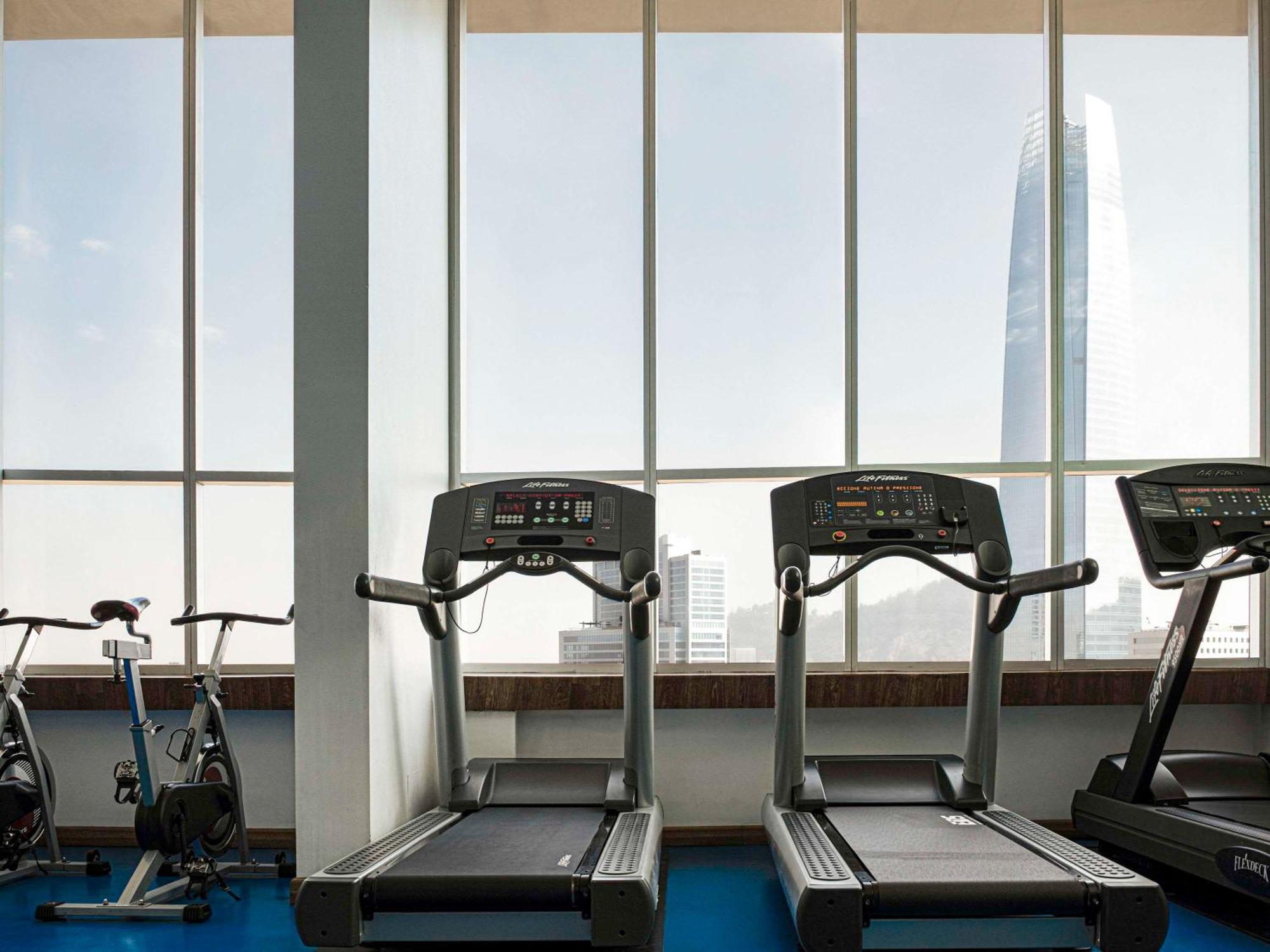 Готель Pullman Santiago El Bosque Екстер'єр фото The gym at the hotel