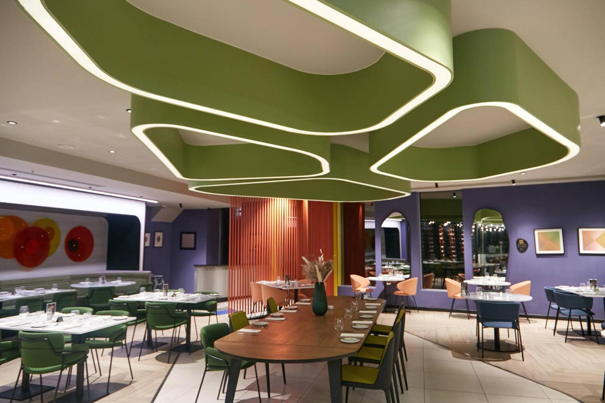 Готель Pullman Santiago El Bosque Екстер'єр фото Restaurant interior